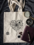 Spidy Web Embroidered Tote Bag