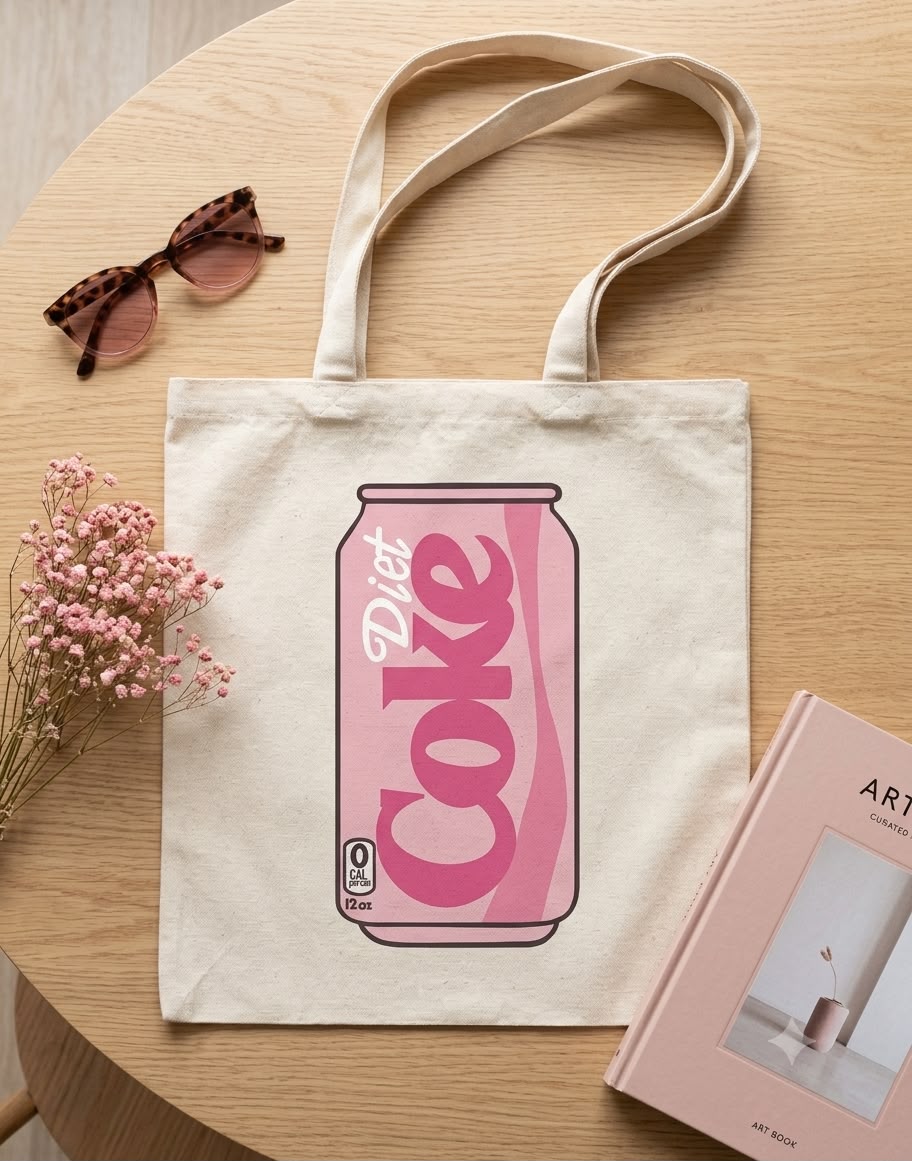 DIET COKE PRINTED TOTE BAG